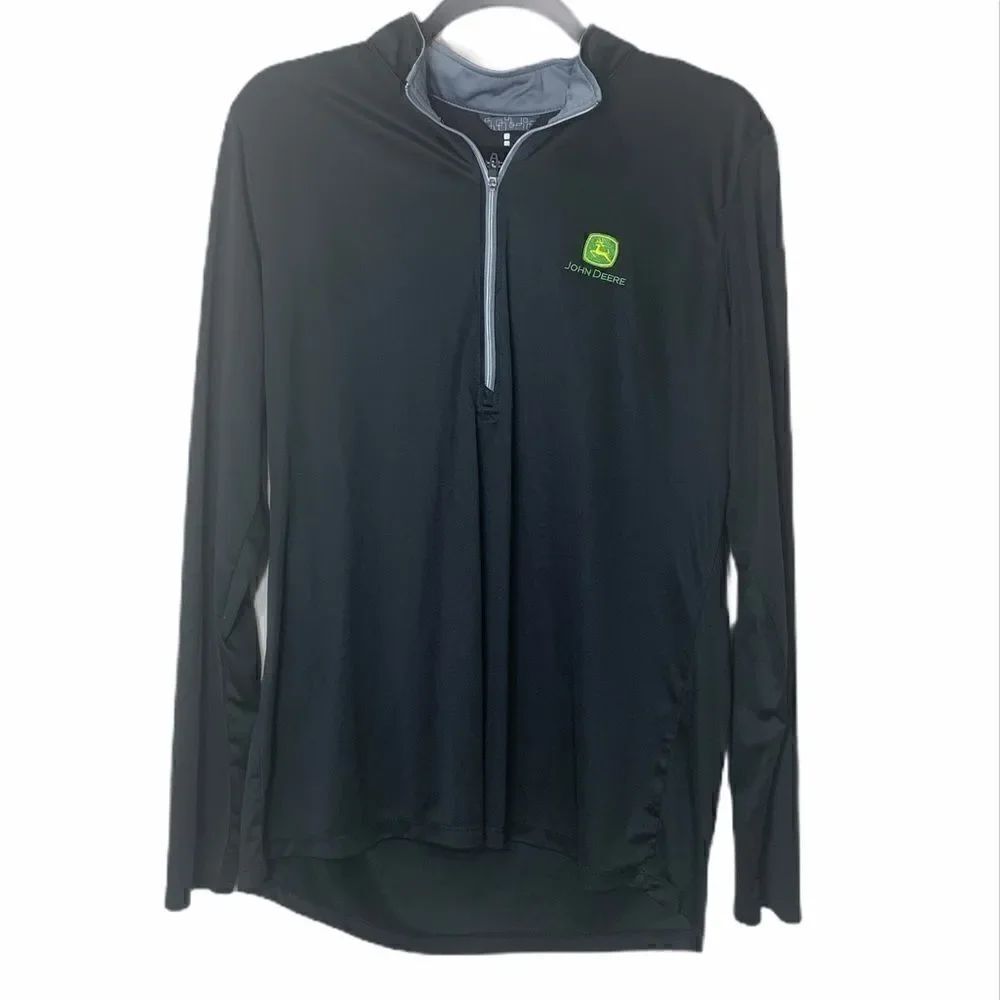 John Deere XL long sleeve black athletic jacket (C1)